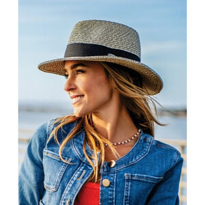 Wallaroo Josie Women's Fedora UPF Sun Hat Moldable Wire-Edge Packable OSFM